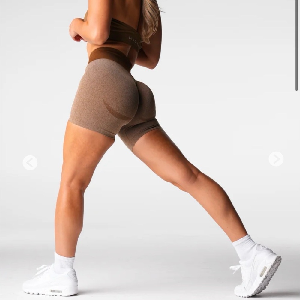 NVGTN Seamless Sculpt High-Waist Women’s Shorts - Brown